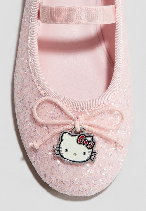 H&M - Glittery ballet pumps - light pink/hello kitty