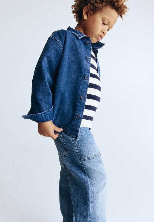 H&M - Loose fit tapered leg jeans - denim blue