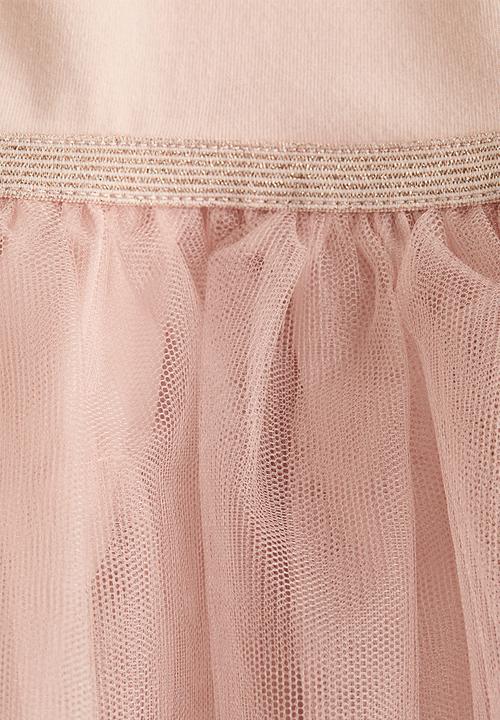 H&M - Tulle-skirt jersey dress - light pink