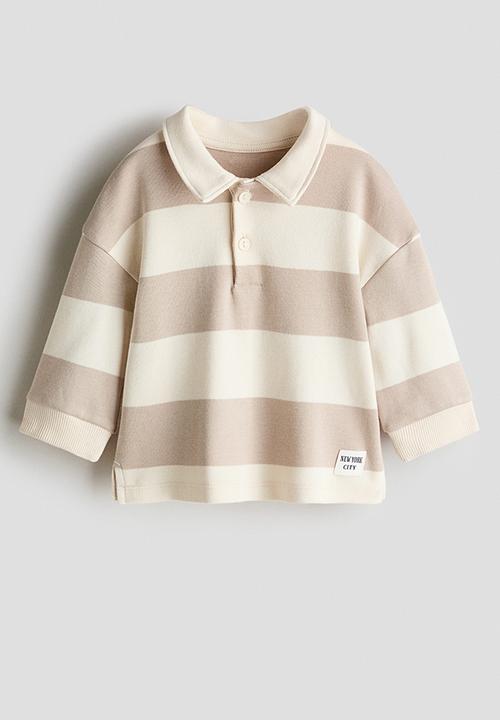 H&M - Cotton rugby shirt - cream/light beige