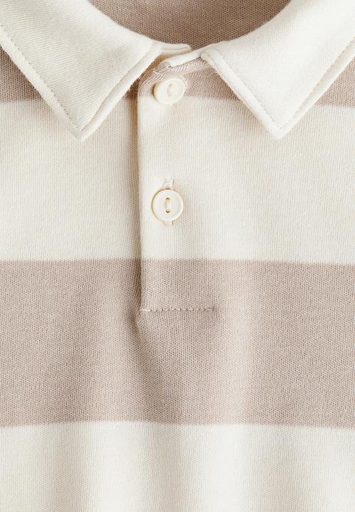 H&M - Cotton rugby shirt - cream/light beige