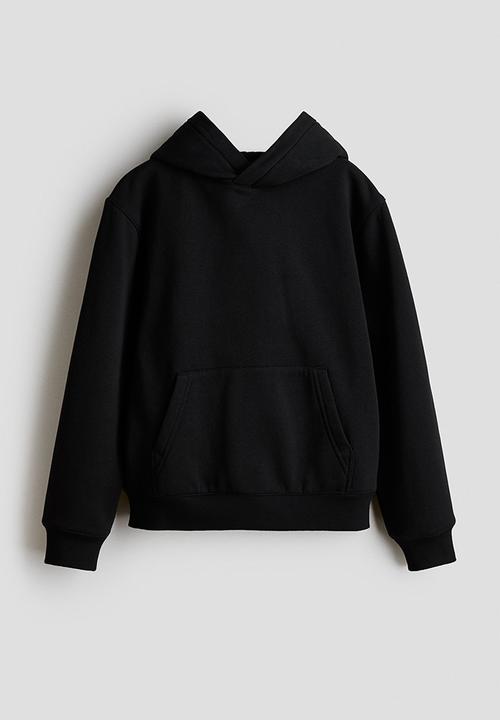 H&M - Brushed-inside hoodie - black