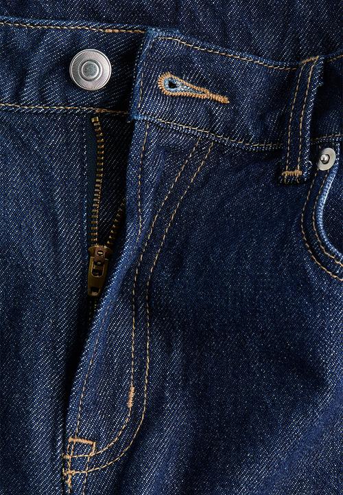 H&M - Wide high jeans - dark denim blue