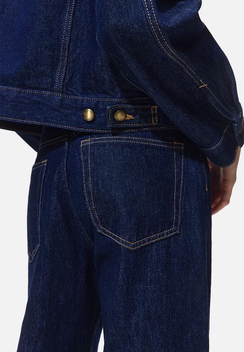 H&M - Wide high jeans - dark denim blue