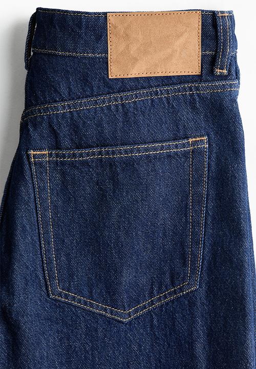 H&M - Wide high jeans - dark denim blue