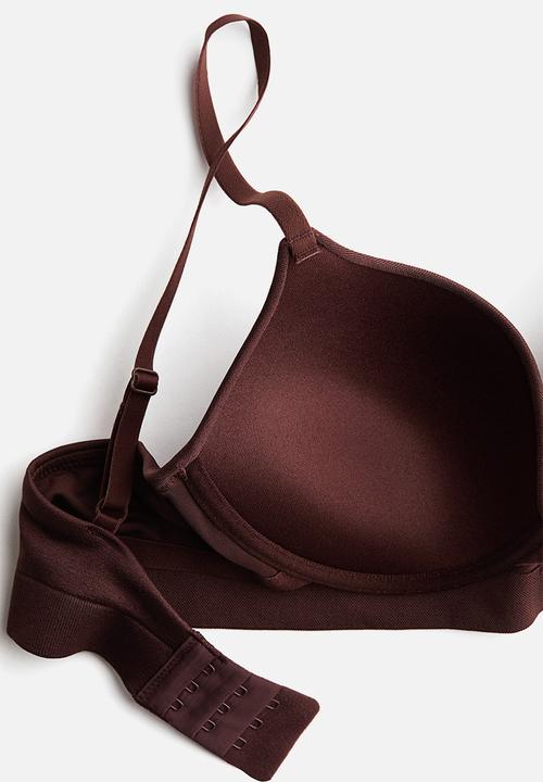H&M - Seamless push-up-bra - rust brown