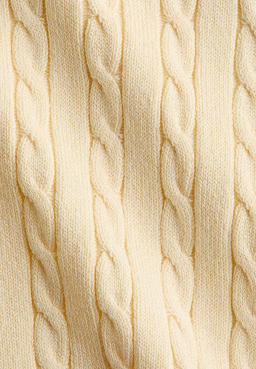 H&M - Cable-knit cardigan - light yellow