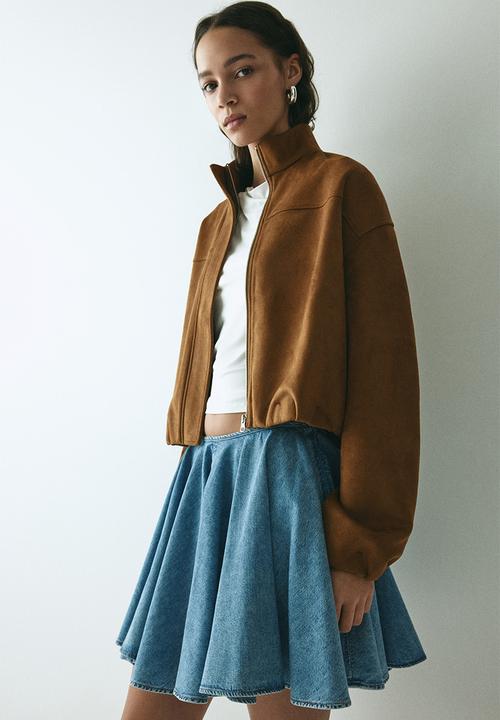 H&M - Flared denim skirt - denim blue
