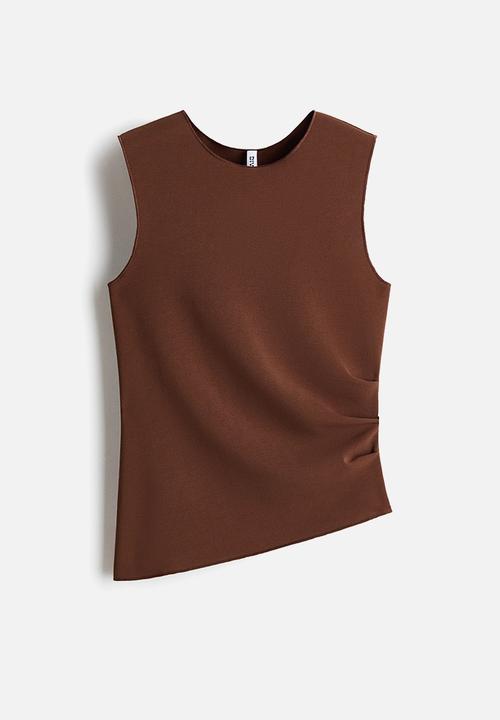 H&M - Asymmetric top - brown