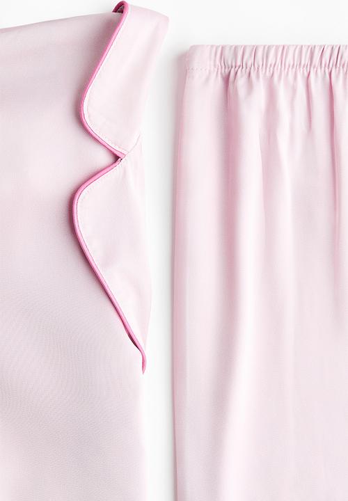 H&M - Satin pyjamas - light pink