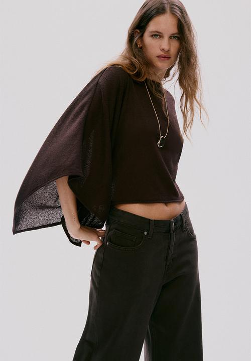H&M - Cape top - dark brown