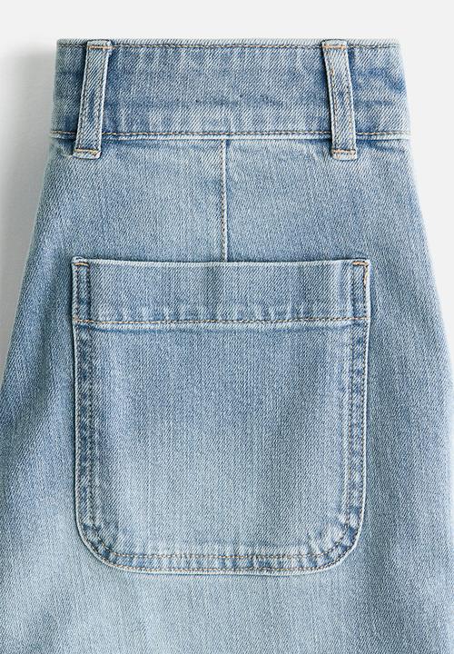 H&M - Wide high jeans - light denim blue