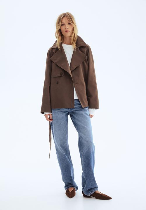 H&M - Short trench coat - dark brown