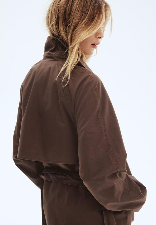 H&M - Short trench coat - dark brown