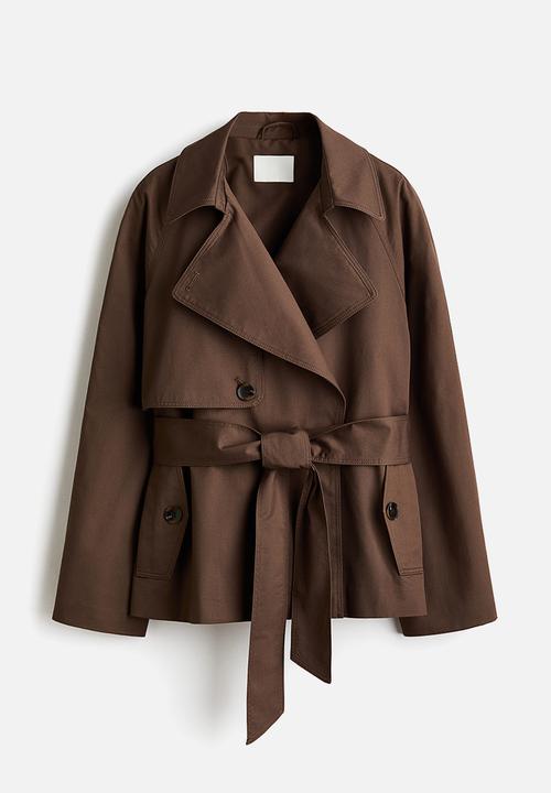 H&M - Short trench coat - dark brown