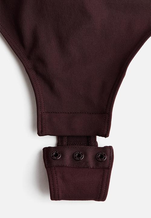 H&M - Seamless light shape body - dark brown