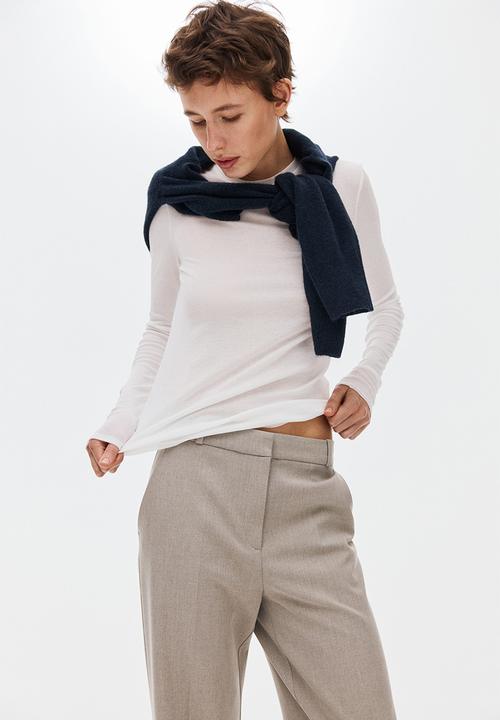 H&M - Tailored twill trousers - beige