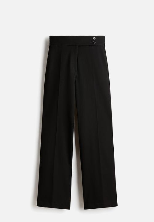 H&M - Bootcut twill trousers - black