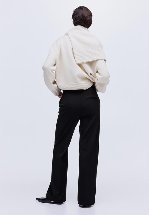 H&M - Bootcut twill trousers - black