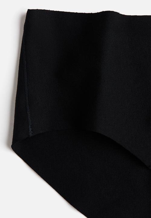H&M - 3-Pack invisible cotton hipster briefs - black