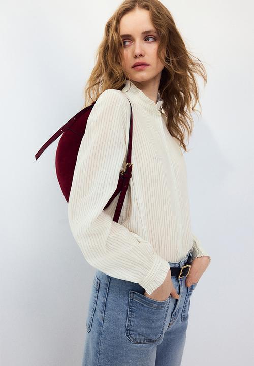 H&M - Frill-collared blouse - white