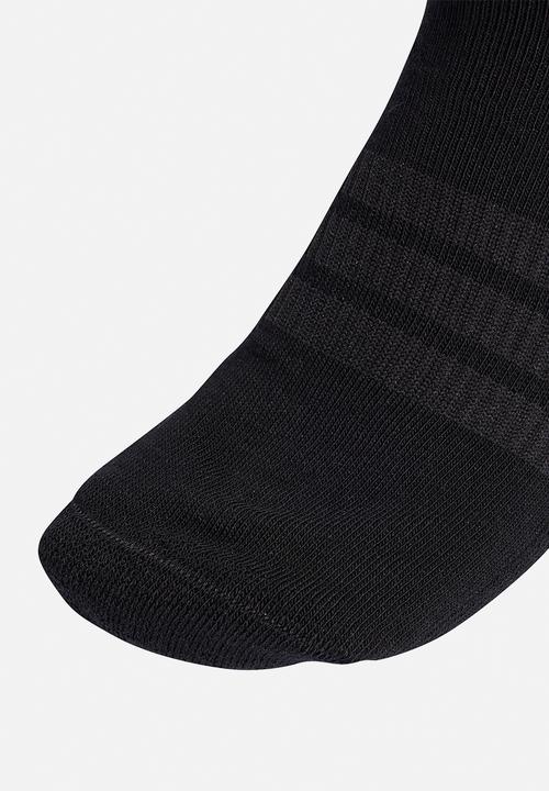 adidas Performance - Cushioned Sportswear Ankle Socks 3-Pack - Black/black/white