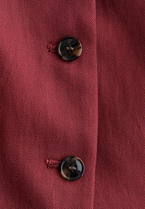 H&M - Peplum waistcoat - dark red