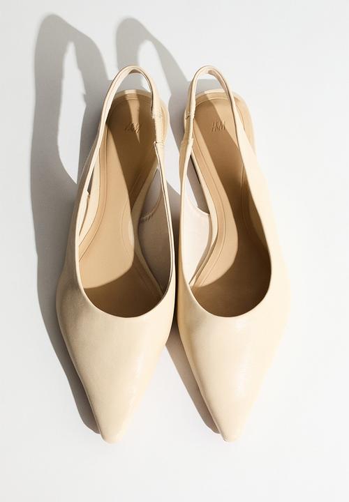 H&M - Pointed slingbacks - cream