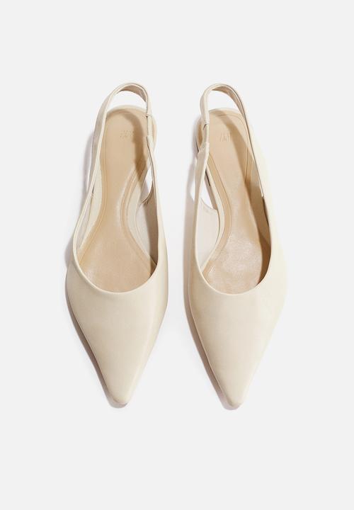 H&M - Pointed slingbacks - cream