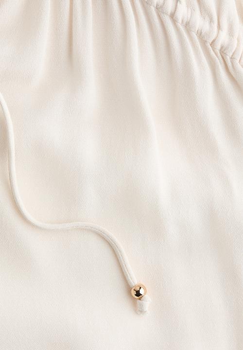 H&M - Oversized viscose blouse - light beige