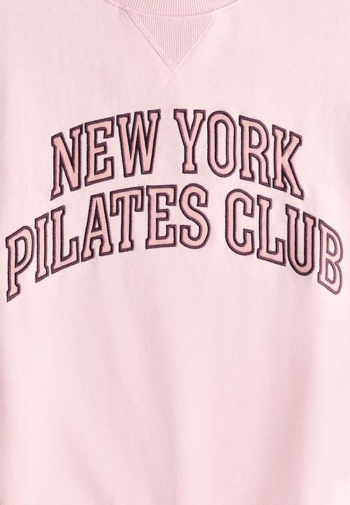 H&M - Motif-detail sweatshirt - light pink/pilates