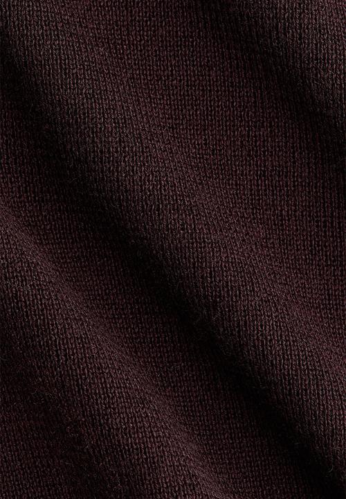H&M - Twist-detail off-the-shoulder top - dark brown