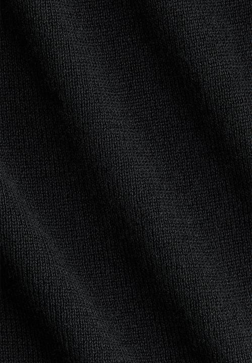 H&M - Twist-detail off-the-shoulder top - black