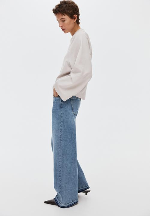 H&M - Oversized interlock top - light greige