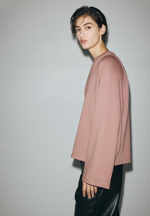 H&M - Oversized interlock top - dusty pink