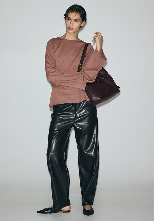 H&M - Oversized interlock top - dusty pink
