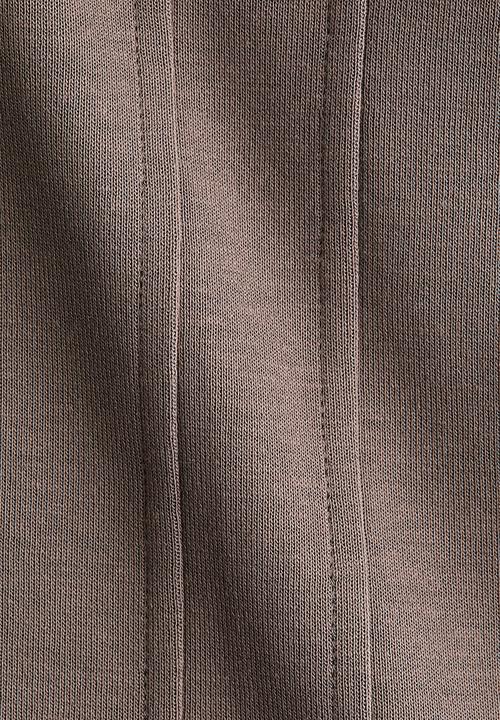 H&M - Waisted interlock t-shirt - dark mole