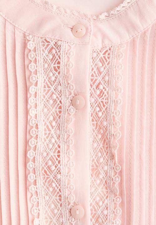 H&M - Pintucked blouse - light pink