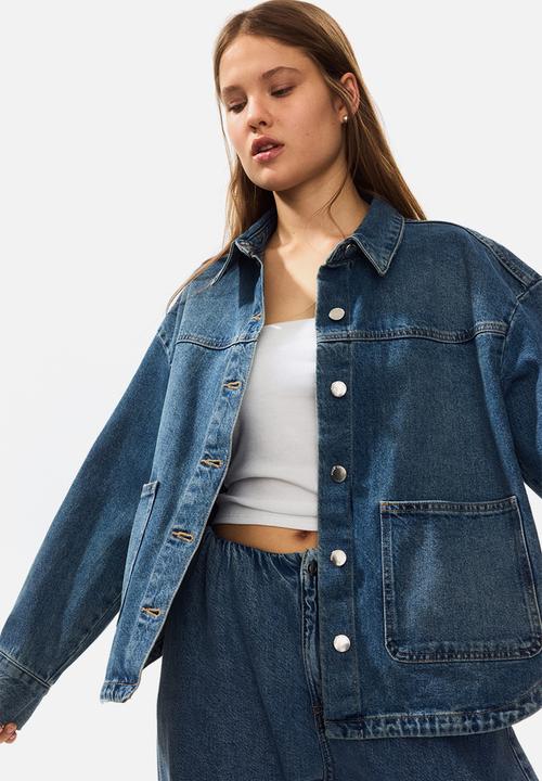 H&M - Twill shacket - denim blue