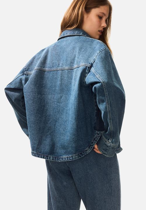 H&M - Twill shacket - denim blue