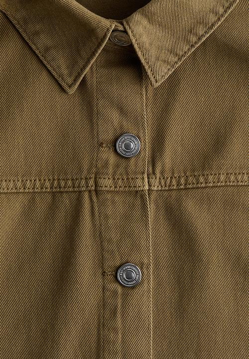 H&M - Twill shacket - dark khaki green