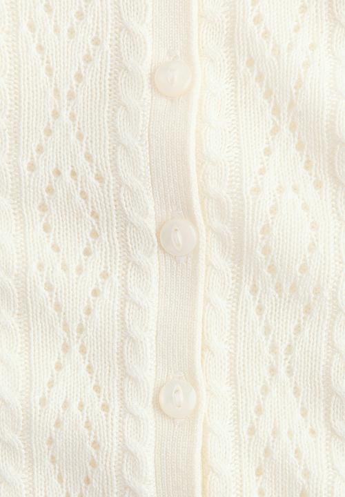 H&M - Pointelle-knit cardigan - white