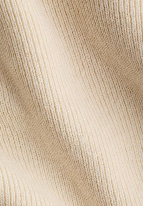 H&M - Fine-knit T-shirt - cream