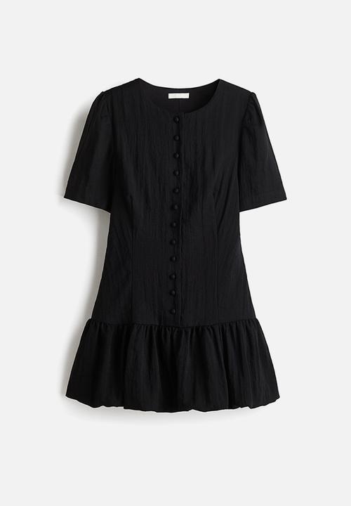 H&M - Bubble-hem dress - black