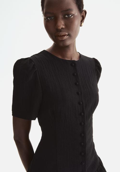H&M - Bubble-hem dress - black