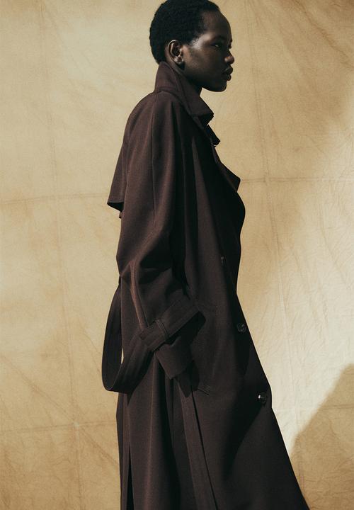 H&M - Trench coat - dark brown