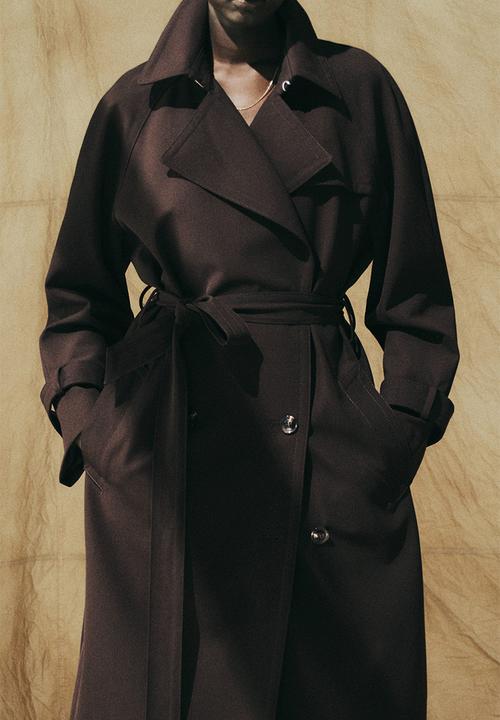 H&M - Trench coat - dark brown