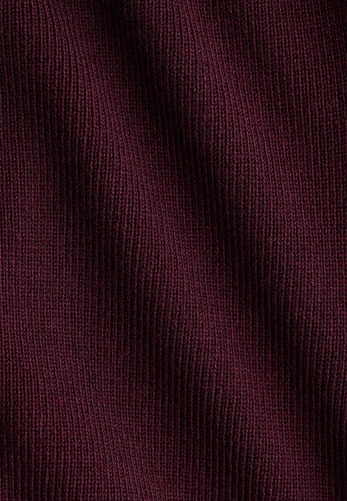 H&M - Short-sleeved peplum cardigan - burgundy