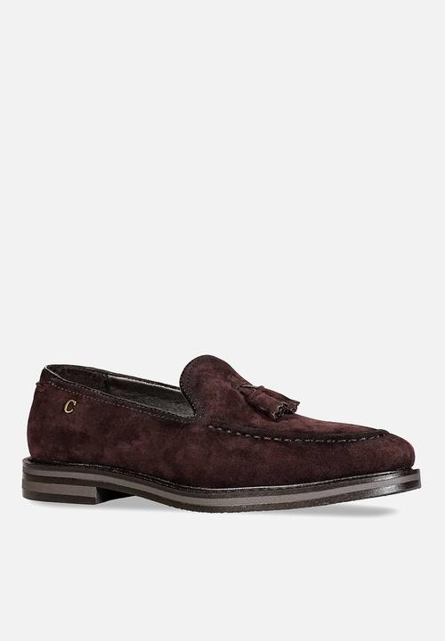 PC - Suede Tassel Slip on - Brown