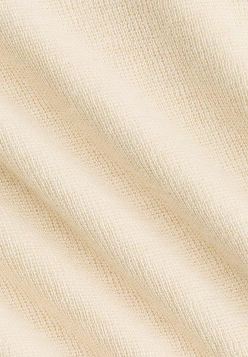 H&M - Rib-knit T-shirt - cream